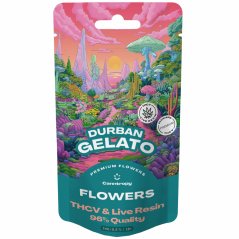 Canntropy THCV Flower Durban Gelato live resin terpenes, THCV 96% kvalitete, 1 g - 100 g