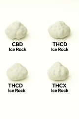 Ice Rock Flowers sample set - CBD Ice Rock, HCT Ice Rock, THCD Ice Rock, THCX Ice Rock, 4 x 1 g