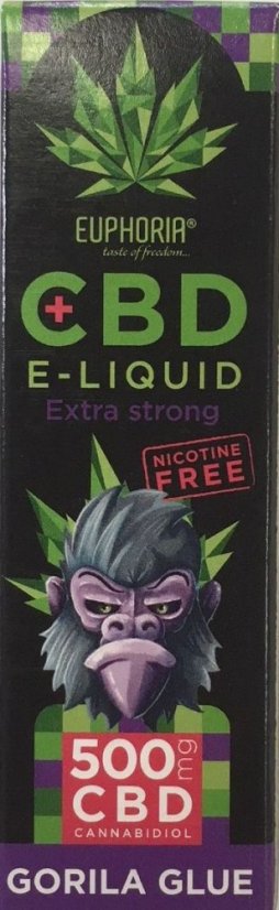 Euphoria CBDリキッド ゴリラのり 10ml, 500mg CBD