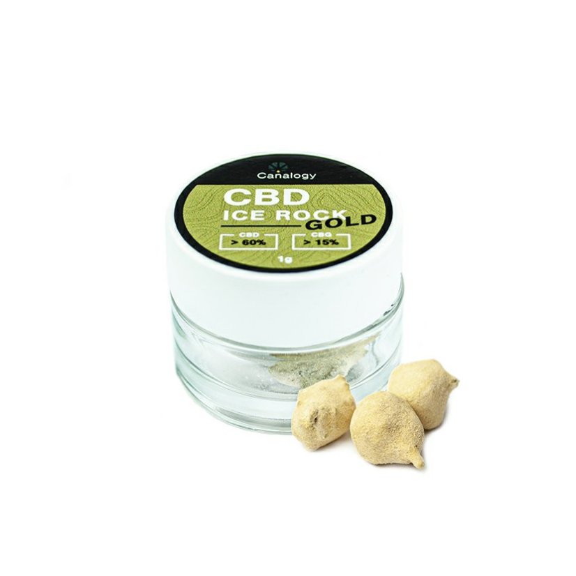 Canalogy CBD IceRock Gold 60% CBD, 15% CBG, 1 g