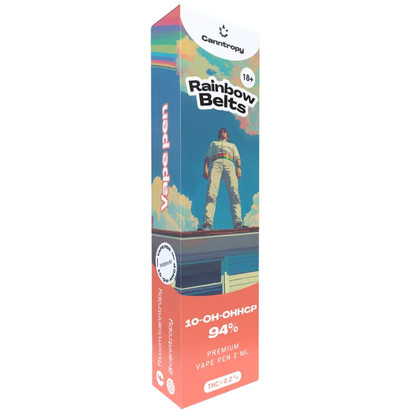 Canntropy 10-OH-HHCP Vape Pen Rainbow Belts, 10-OH-HHCP 94% kvalita, 2ml
