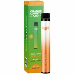 Orange County CBD Vape Pen Sour Apple, 250mg CBD + 250mg CBG, 2 ml