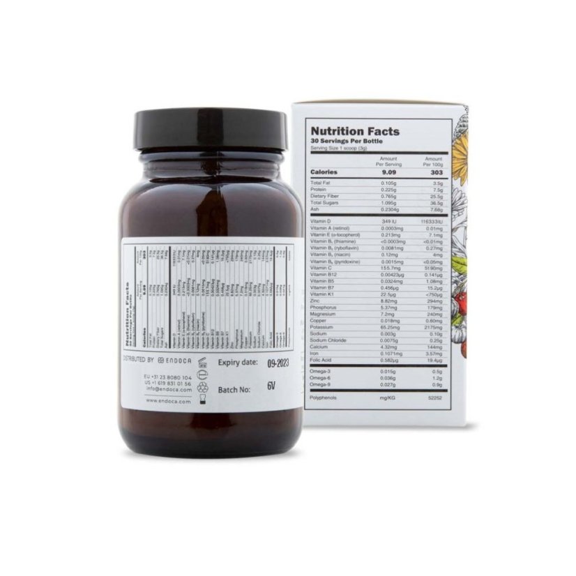 Endoca Luomumonivitamiinit, 90 g