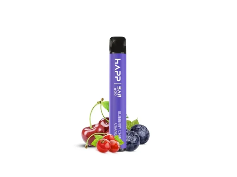Happ Bar 600 Vape Pen Mustikka Cherry Karpalo, 2 ml