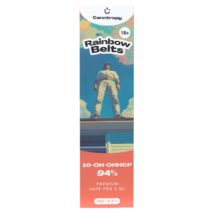 Canntropy 10-OH-HHCP Vape Pen Rainbow Belts, 10-OH-HHCP 94% kvalita, 2ml