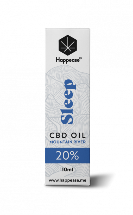 Happease Sleep CBD Olej Mountain River, 20 % CBD, 2000 mg, 10ml