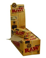 RAW Papéis King Size Rolls, 3 m, 12 unidades em um box