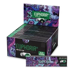 Euphoria Tupakointipaperit Kingsize Slim Psychedelic + Filtterit, 32 tupakointipaperia + 32 suodatinkärkeä