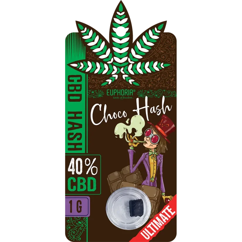 Euphoria CBD Hash Choco, CBD 40 %, 1 g