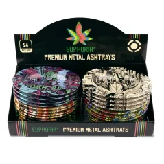 Euphoria Premium-metallinen tuhka-astia, satunnainen kuosi