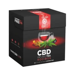 CBD Rooibos Tea, CBD 7,5 mg, krabička s 20 čajovými vrecúškami
