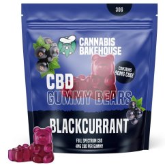 Cannabis Bakehouse CBD Gummi Bears - Mustaherukka, 22 kpl x 4 mg CBD, 30 g