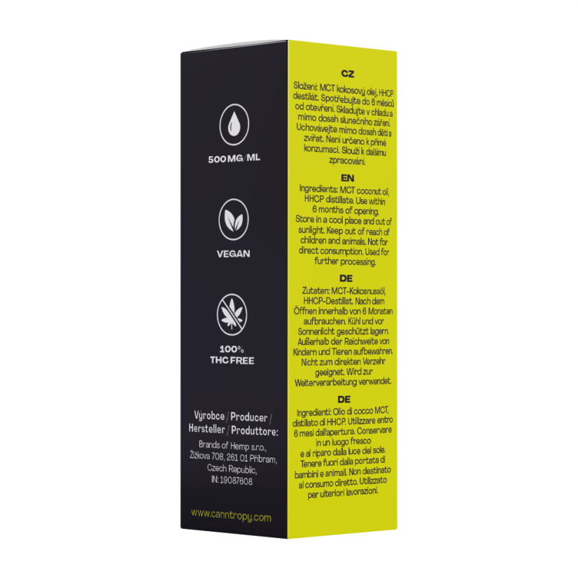 Canntropy HHCP Premium kannabinoidiöljy - 5%, 500 mg, 10 ml