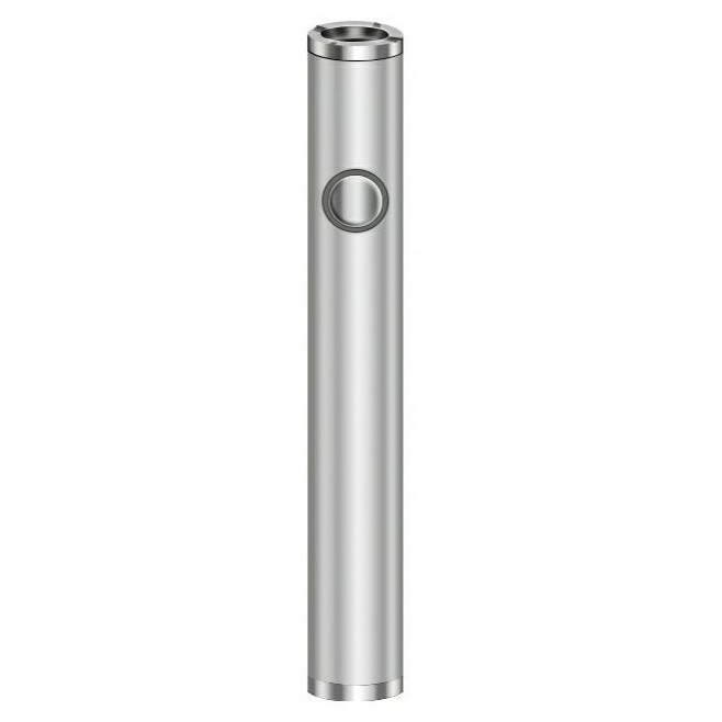Batéria pre CBD kazetu, 380 mAh, 510 závit, USB nabíjačka, strieborná