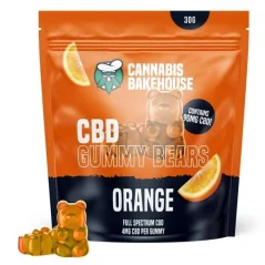 Cannabis Bakehouse CBD Gummi Bears - Orange, 22 pcs x 4mg CBD, 30 g