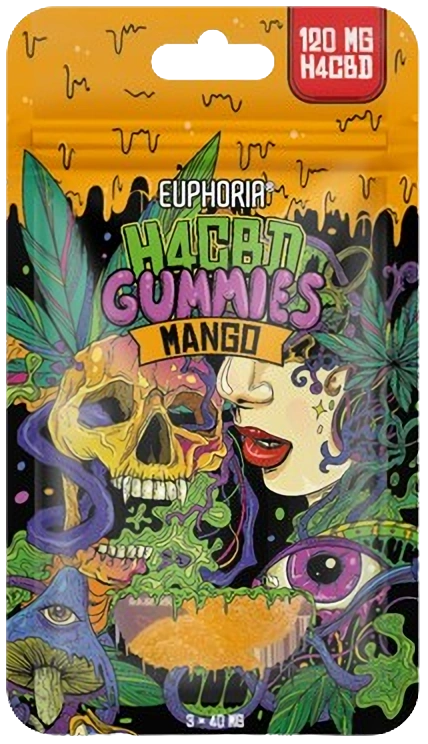 Euphoria H4CBD Gummies Mango, 3 pcs x 40 mg, 120 mg