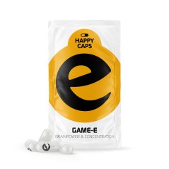 Happy Caps Game E - Kapslar för Hjärnkraft och Koncentration, Förpackning med 10 st, 40 g