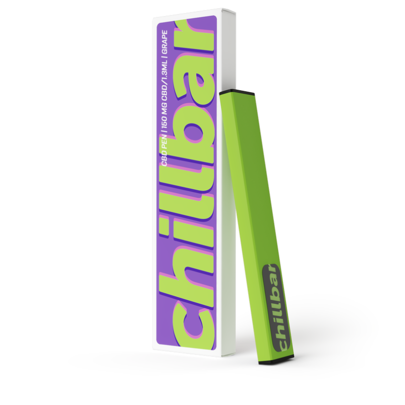 ChillBar CBD Vape Pen Grape, 150mg CBD
