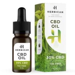 Herbican CBD Oil THC Free, 30%, 10ml