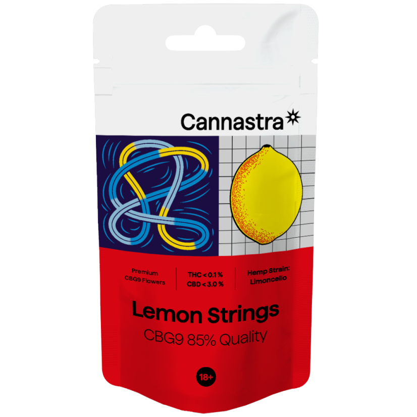 Cannastra CBG9 Kukka Lemon String 85 % laatua, 1 g - 100 g