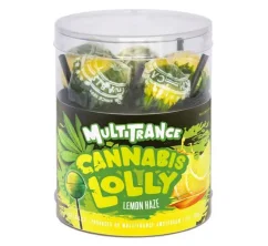 Cannabis Lemon Haze Lollies – Gift Box (10 Lollies)