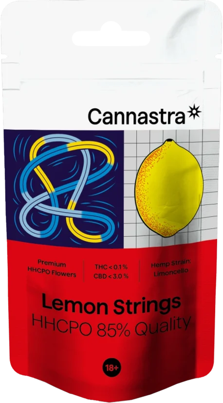 Cannastra HHCPO Flower Lemon Strings, HHCPO 85% laatu, 1g - 100g