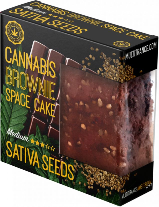 Graines de Cannabis Sativa Brownie Deluxe (Saveur Sativa Moyenne) - Carton  (24 paquets), 2400 g