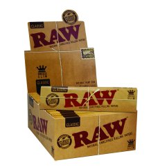 Raw Papers Classic King Size Slim -paperit, 110 mm, 50 kpl per box