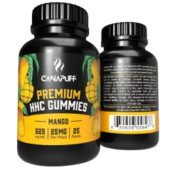 CanaPuff HHC Gummies Mango, 20 kpl x 25 mg, 500 mg, 70 g
