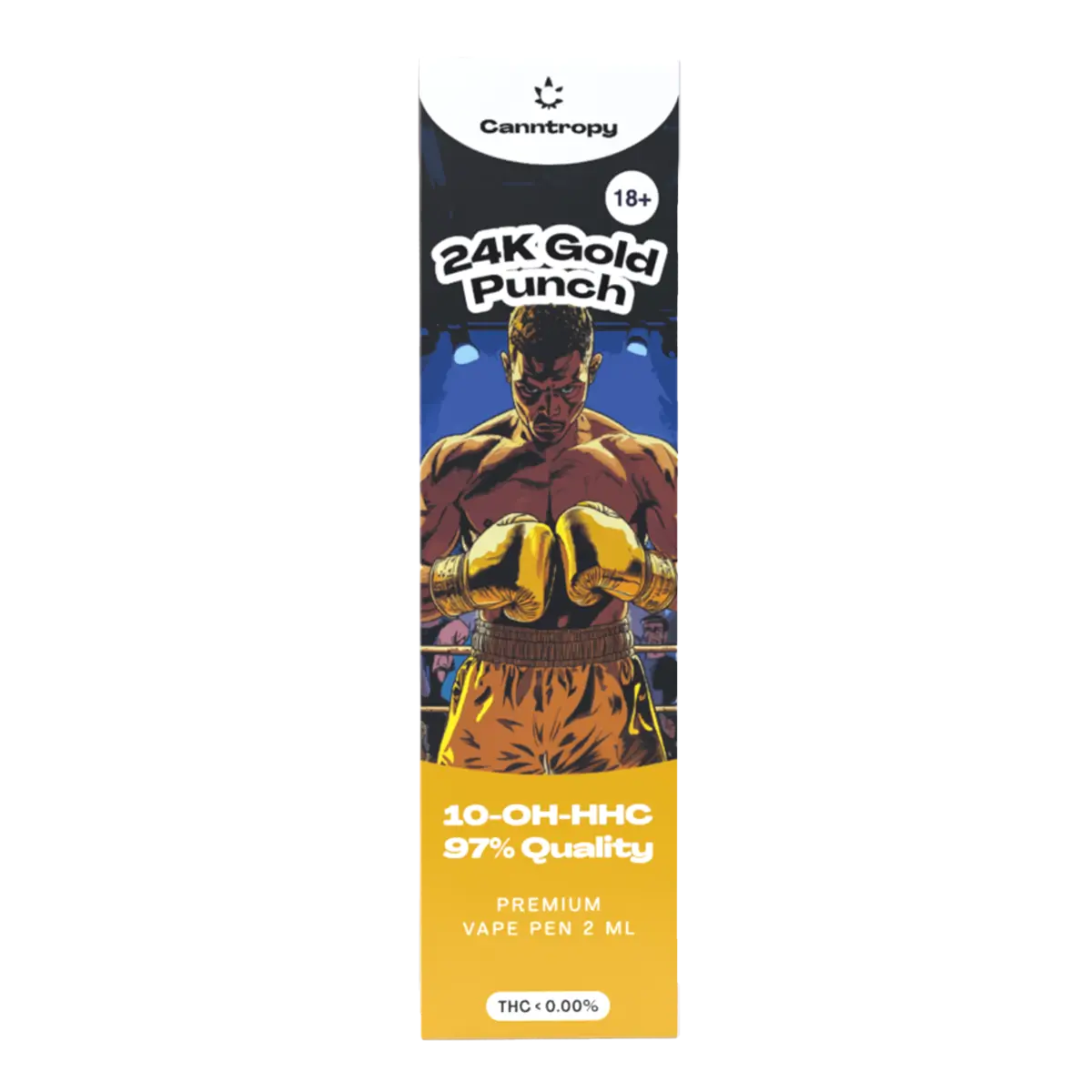 Canntropy 10-OH-HHC Vape Pen 24K Gold Punch, 10-OH-HHC 97% quality