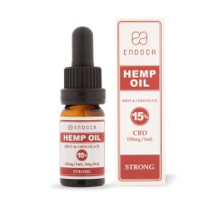 Endoca Konopný Olej Čokoláda a Máta 4500 mg CBD (15%), 30 ml