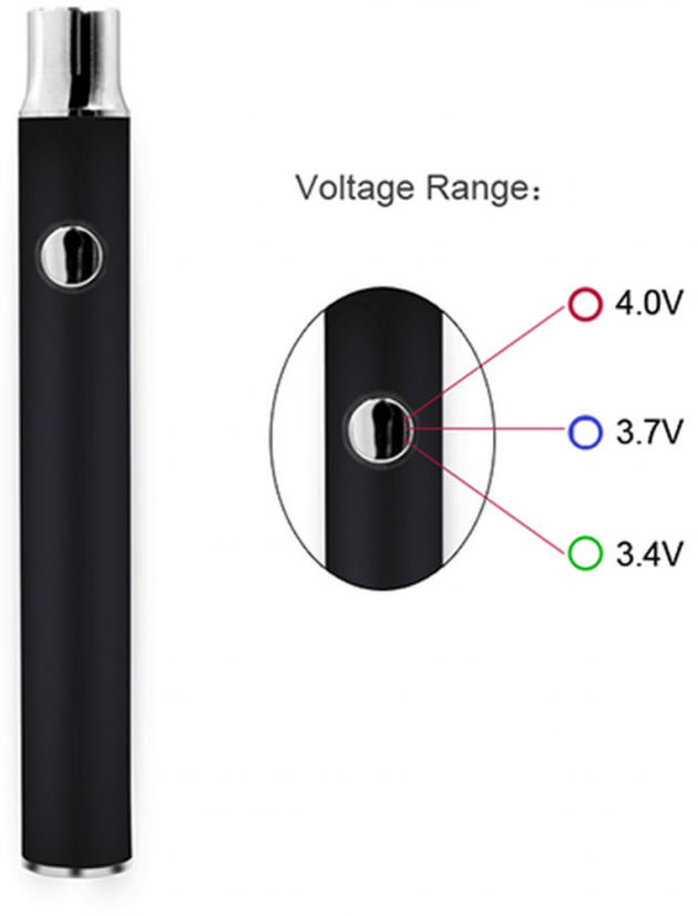 510 thread battery, button, pre-heat, 1100 mAh + USB charger