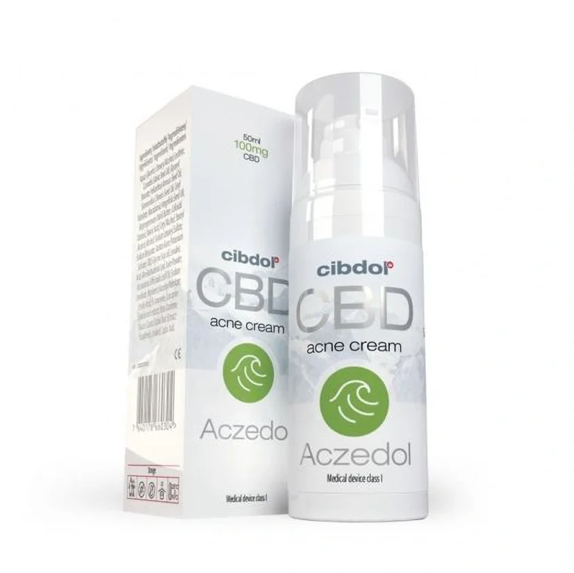 Cibdol Aczedol CBD krém na akné, 100 mg, 50 ml