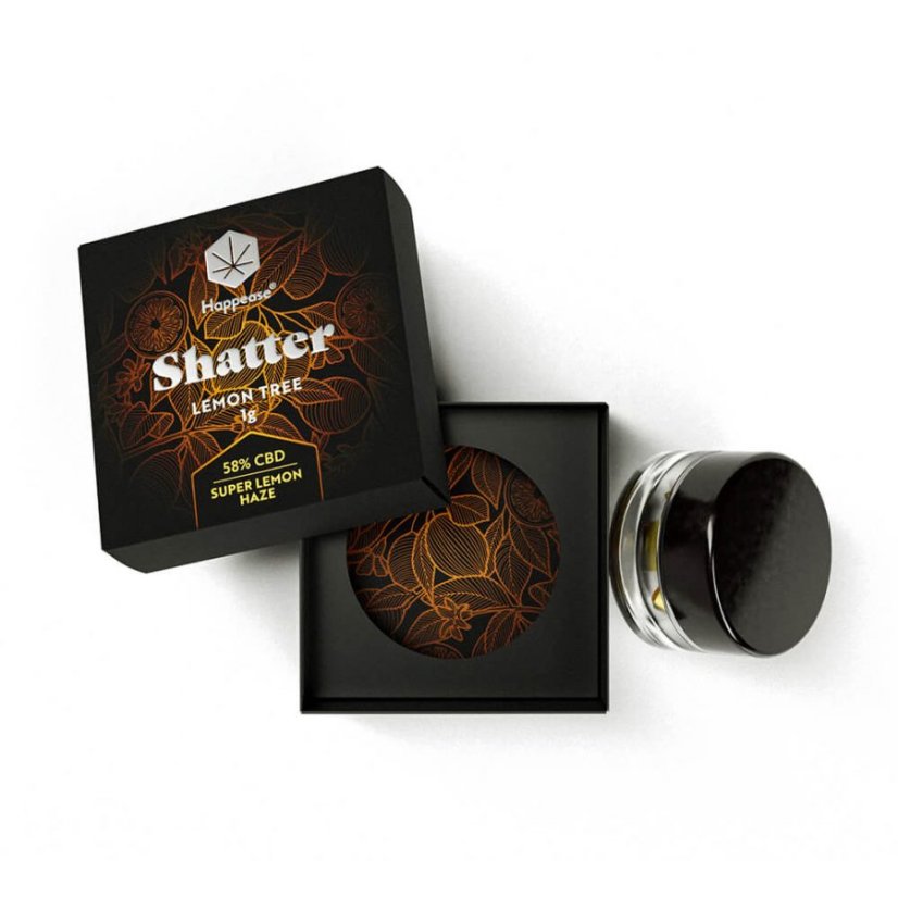 Happease - Extract Lemon Tree Shatter 58% CBD, 1 g