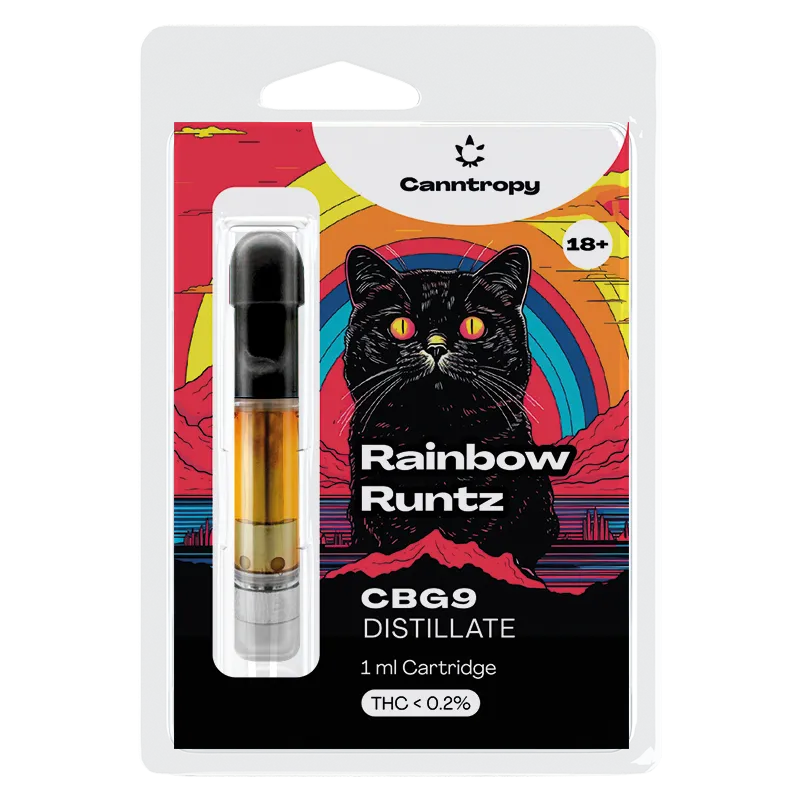Canntropy CBG9 kartuša Rainbow Runtz, 85% CBG9, 1 ml
