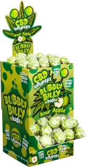Bubbly Billy Buds 10 mg CBD-hapan omenakämpäri, jonka sisällä on kuplipuuta – näyttöpakkaus (100 tikkumäistä), 1800 g