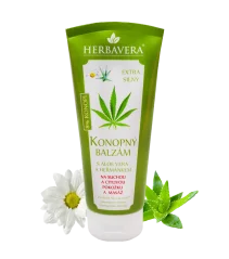 Herbavera Balzmu tal-qanneb bl-aloe vera, gliċerina u kamomilla, 200 ml