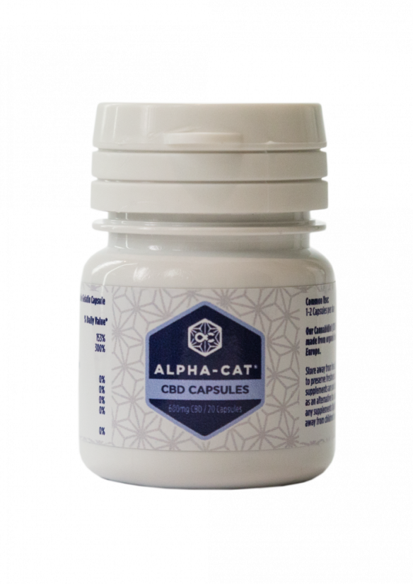 Alpha-CAT  Konopné CBD kapsule 20x30mg, 600 mg