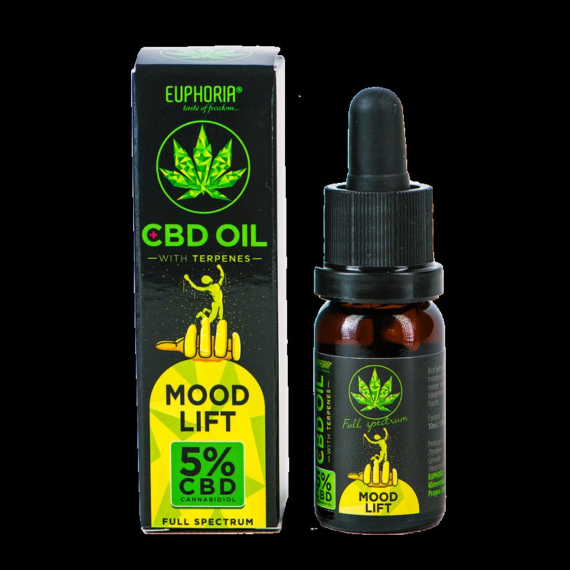 Euphoria CBD-öljy 5% terpeeneillä 10ml, 500mg - Mood Lift