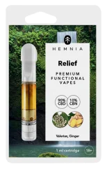 Hemnia Bantuan Kartrid - 90 % CBD, 10 % CBN, valerian, jahe, 1 ml