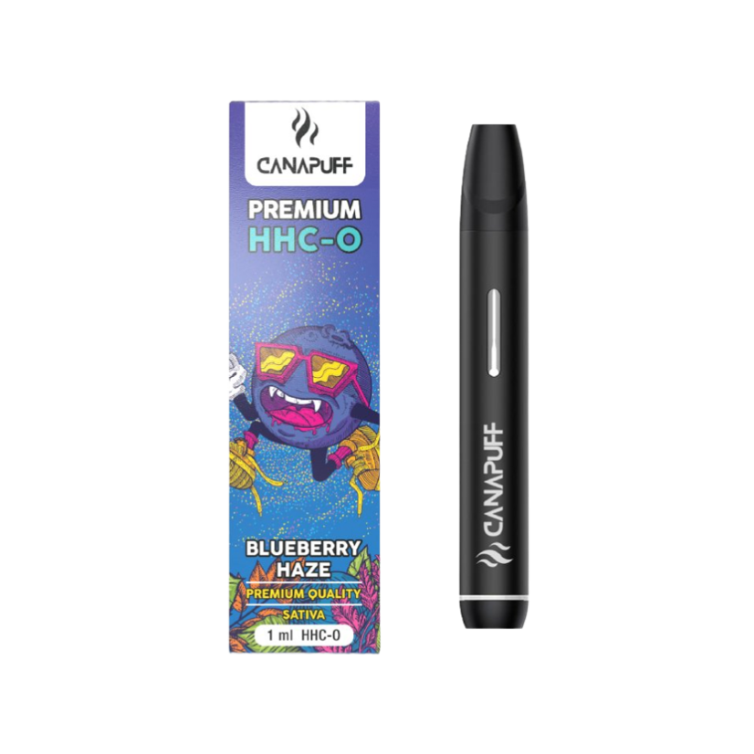 CanaPuff Mustikka Haze 96% HHCO - Kertakäyttöinen vape pen, 1 ml