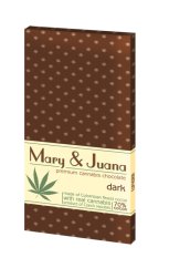 Euphoria Mary & Juana étcsokoládé kannabisz maggal (70% kakaó), 80 g