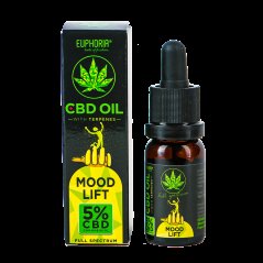 Euphoria CBD Olej 5% s terpeny 10ml, 500 mg - Mood Lift
