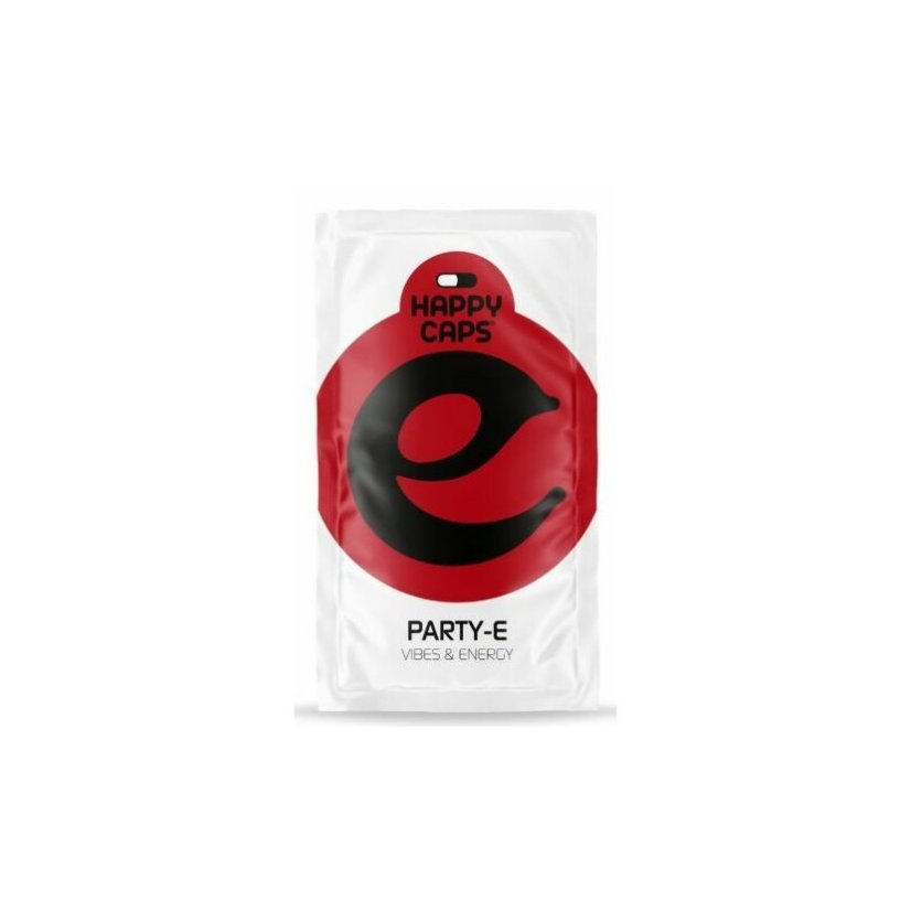 Happy Caps Party E - Energisoivat ja rohkaisevat kapselit, (ravintolisä), 10 kpl pakkaus, 40 g