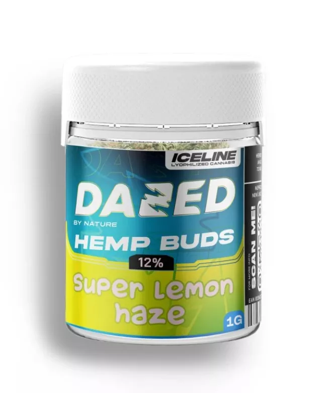 Czech CBD DAZED hemp flower Super Lemon, 12 % DAZED essence, 1 g