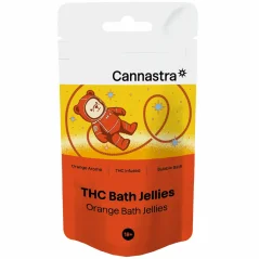 Cannastra THC+ Astro Bears Orange Bath Jellies, 10 kpl x 5 mg, 50 g