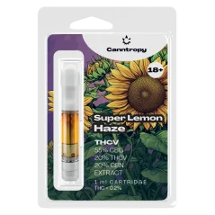 Canntropy THCV-kassett Super Lemon Haze - 20 % THCV, 60 % CBG, 20 % CBN, 1 ml