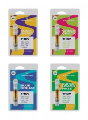 Canntropy kazety THCV, súprava všetko v jednom – 4 príchute x 1 ml