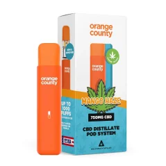 Orange County CBD podové vape pero Mango Haze, 1 ml