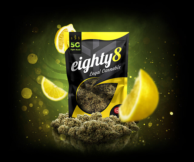 Eighty8 CBD hamppu kukka Super Haisunäätä -1-25 grammaa